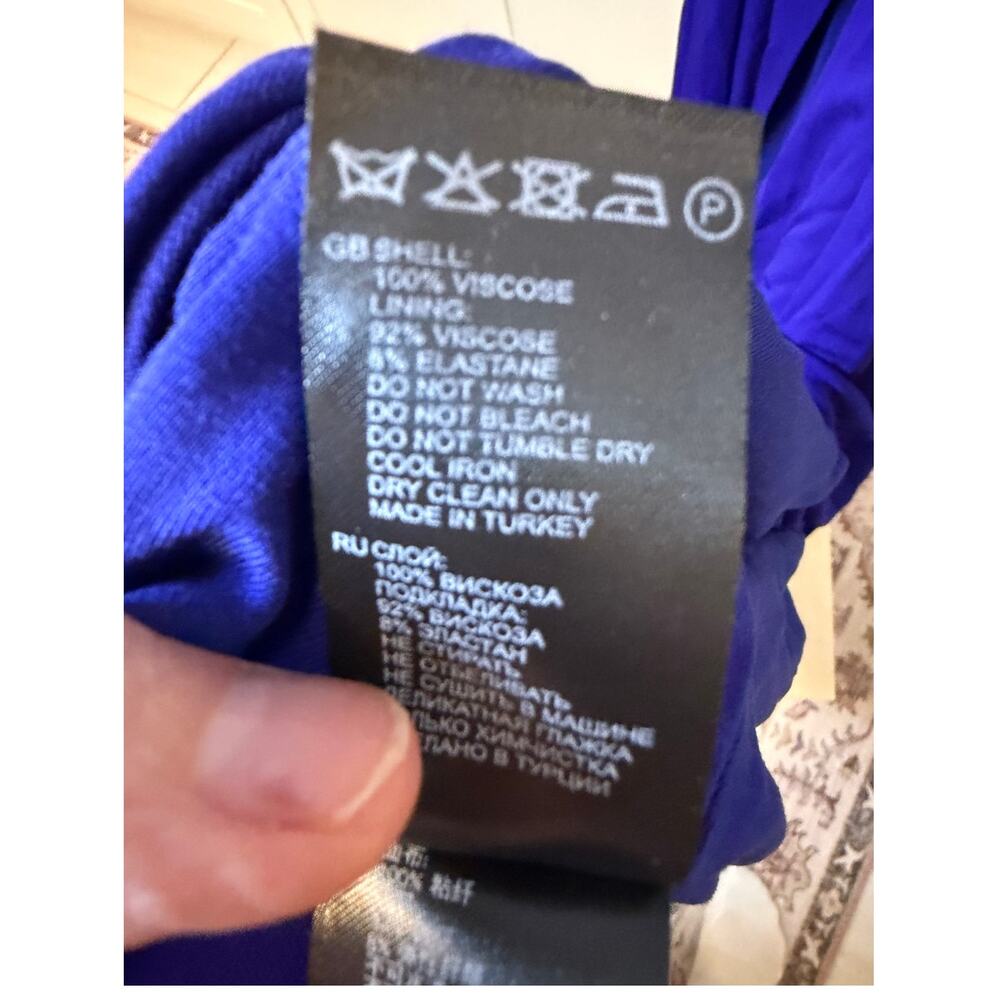 REISS Bailey Plunge Neckline Cutout Back Maxi Dress Size 10 NWT - Picture 10 of 10
